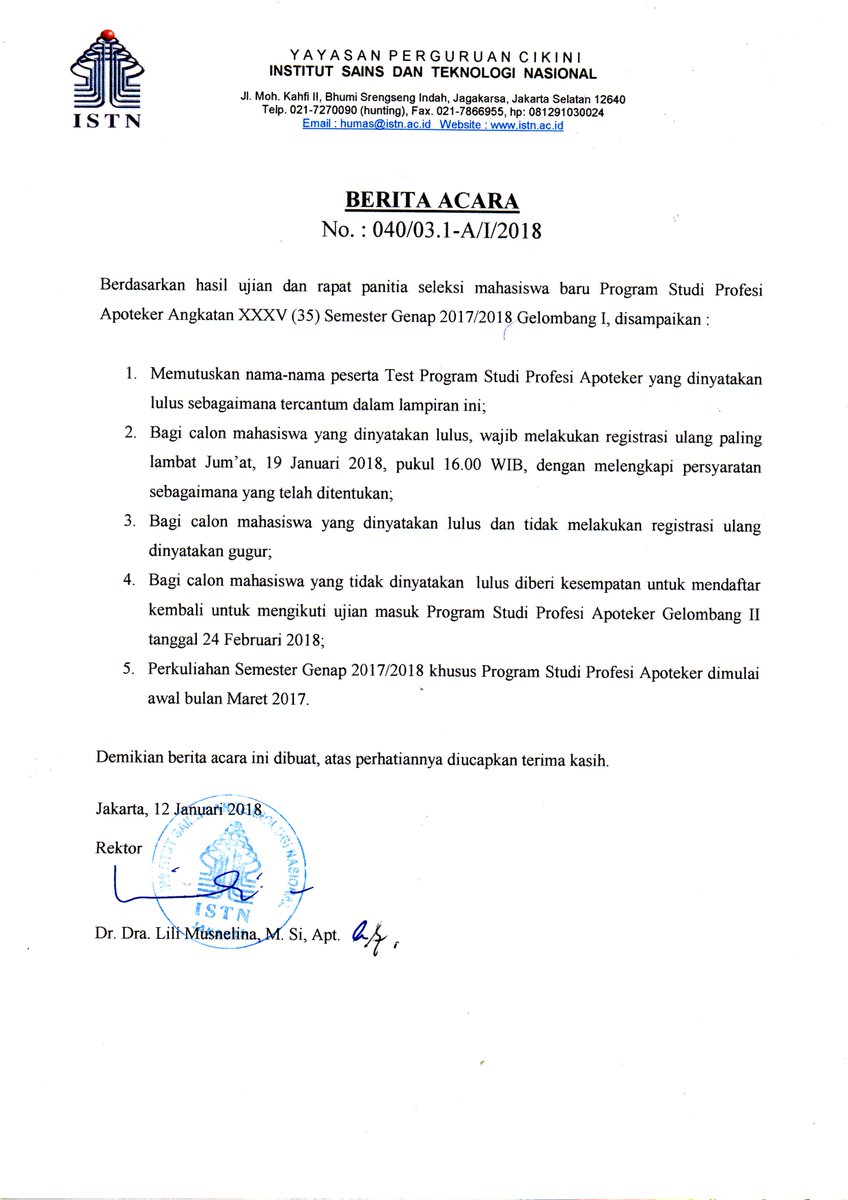 Istn Jakarta Istn Official Twitter