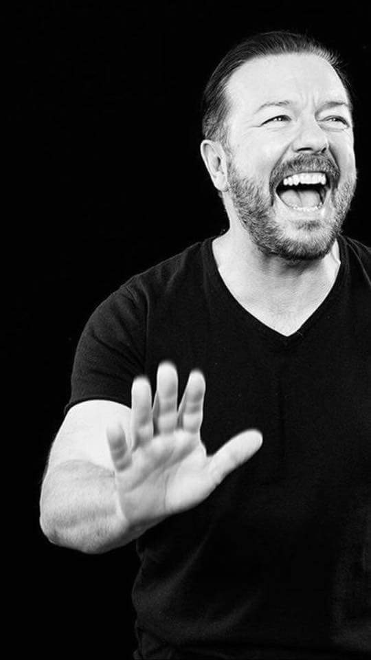 rickygervais's tweet photo. 124 gigs down, just a few more to go, including San Francisco, Seattle, Vancouver &amp; Amsterdam. #HumanityWorldTour Coming to Netflix in March. https://t.co/tGYfSOYZP7