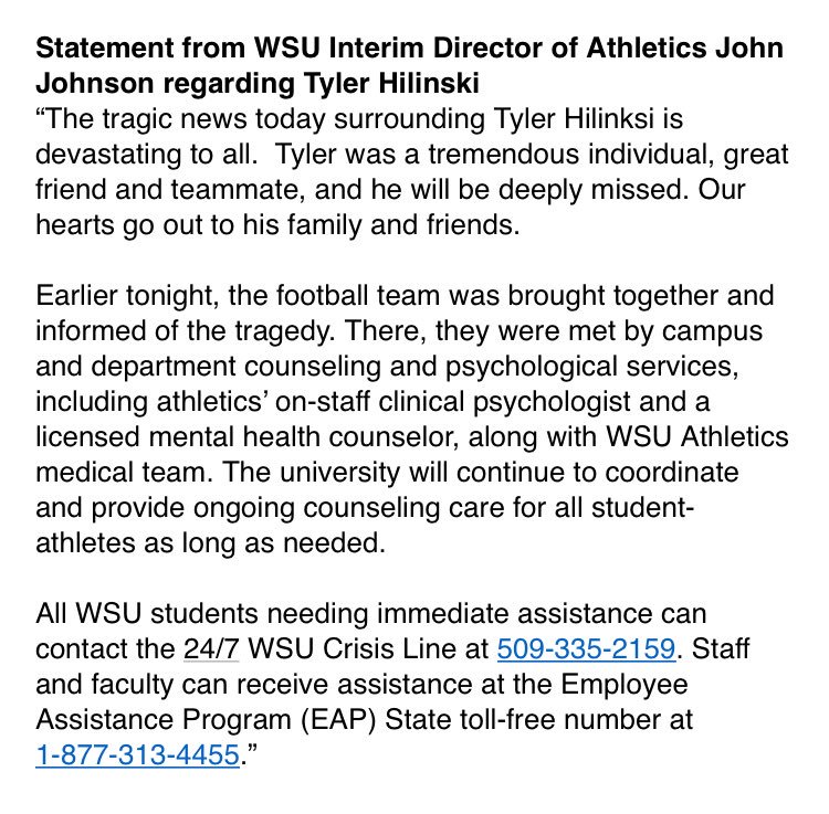 WSUCougars's tweet image. #RIP3