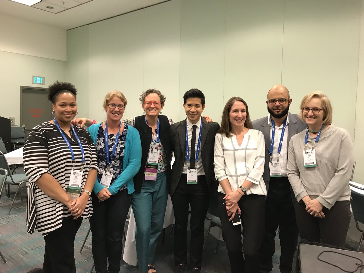 The diverse faculty for the Feedback Assessment for Clinical Education Workshop (FACE)! Great session! #imsh2018 @GetCuriousNow @laurakanerock @UABNews @MaterNews @MedSimulation