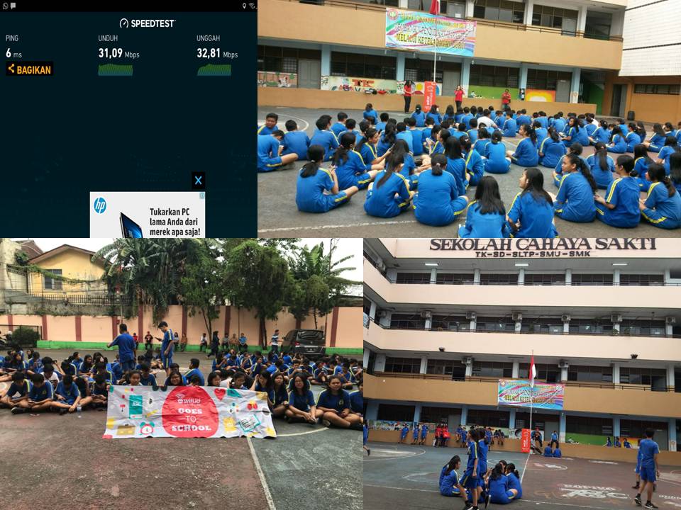 SubadriSiswan's tweet photo. Seru-seruan bareng adik2 SMP Cahaya Sakti, semua semangat semua puas.. selamat belajar adik2 tetap pakai wifi.id ya...   #WIcoSMPCahayaSakti #wifiid_jaktim https://t.co/e2JHp7eEim