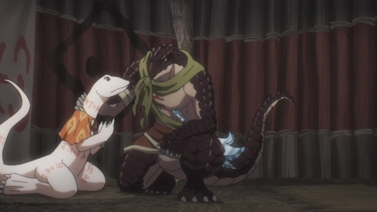 鳴神 オーバーロード Ii 第2話 オバロ を観てると思ったらトカゲのメロドラマが始まってた 笑 ほとんどナザリックメンバーが登場しないうちに話が終わってしまうとはなかなかに挑戦的な構成 だけどこれがまたちゃんと 面白いんだから敵わない