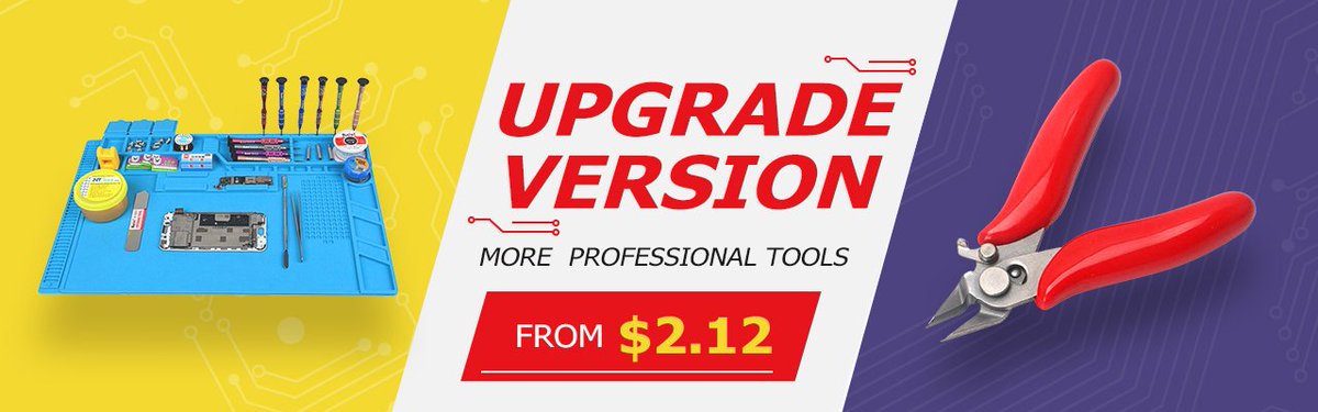 BanggoodFR's tweet photo. #UpgradeVersion #OutilProfessionnel 
à partir de 2.12$
https://t.co/qbelwPshjI https://t.co/EptVihCDZm