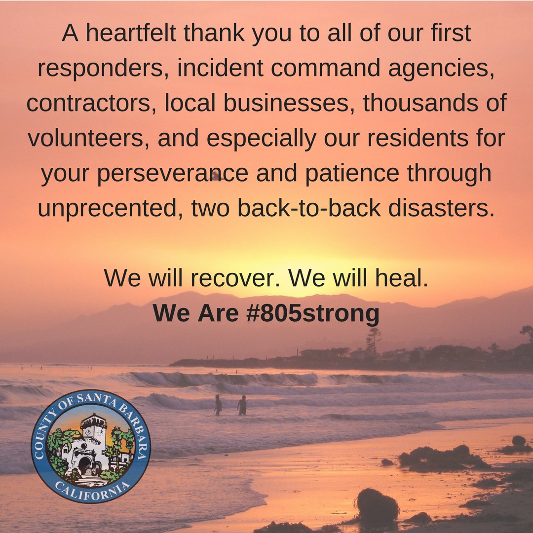 countyofsb's tweet photo. We will recover.  We will heal.  We are #805strong. https://t.co/t1I3A9LDIZ