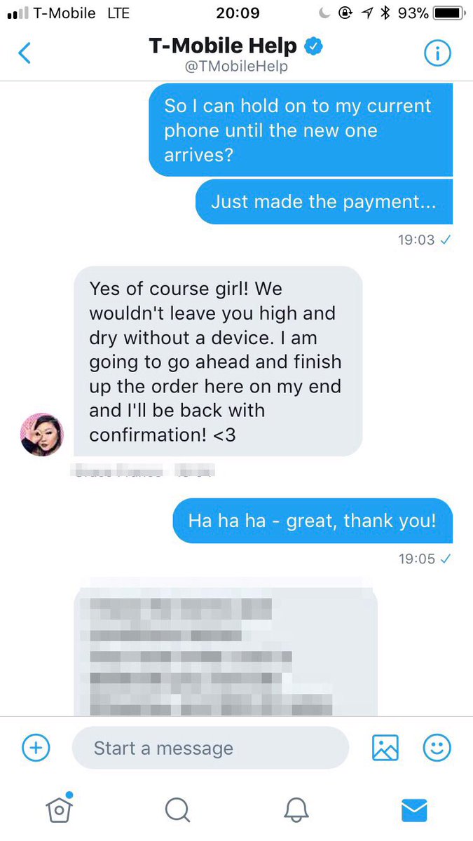 ToMartha's tweet photo. I ❤️ @TMobile 👌 #HelloiPhoneX https://t.co/OQ7Mj4SNZk