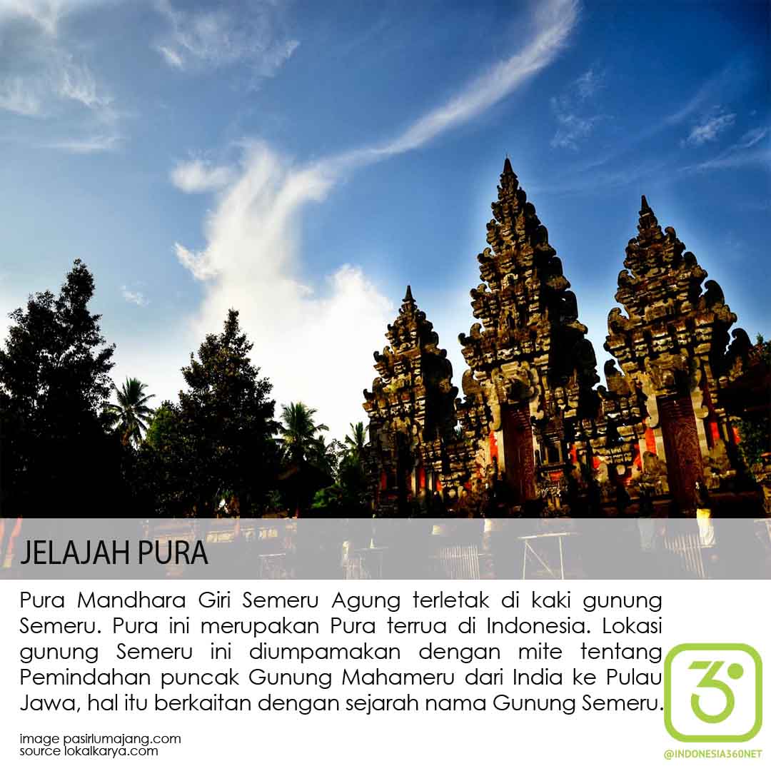 indonesia360net's tweet photo. #JElajahPura Keunikan Pura Mandhara Giri Semeru Agung terletak di kaki gunung Semeru. #Indonesia360net https://t.co/Qt0qauZGsy
