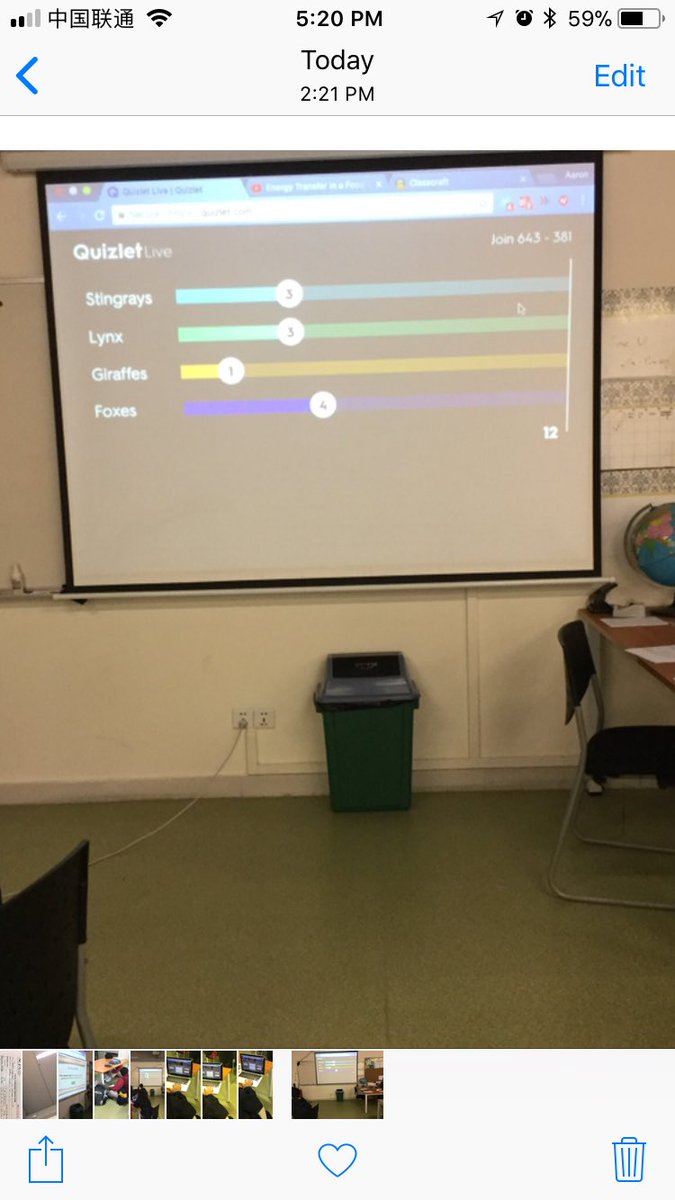 Foster012's tweet photo. Ss using @quizlet live to complete information gaps via game-based learning and TBLT to introduce and be exposed to new vocabulary #TBLT #informationgaps #biology #quizletlive #gamebasedlearning #我们NCPA #gamification #issedu https://t.co/LwHaDTZTAr