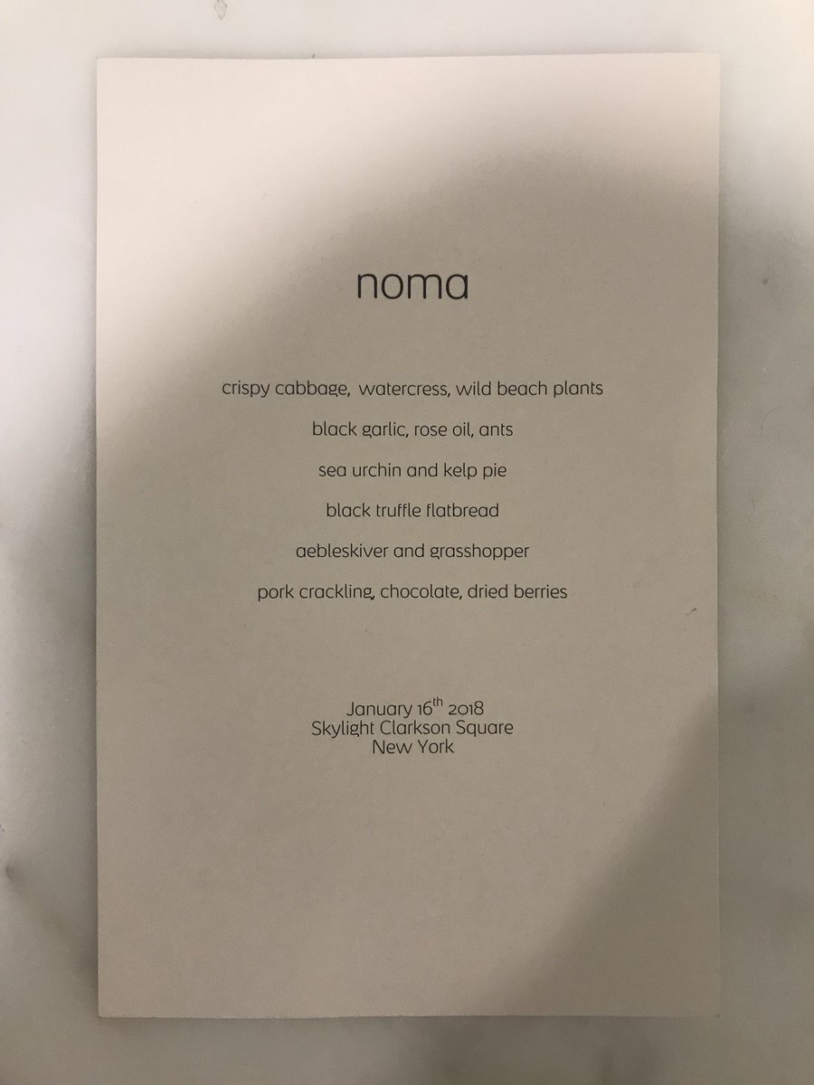 adamtope's tweet photo. Great night. Listened to the entire Justin Timberlake #ManOfTheWoods album and enjoyed #uni #truffles #ants #cracklins from @nomacph thanks @AmericanExpress https://t.co/x7a365nMBM
