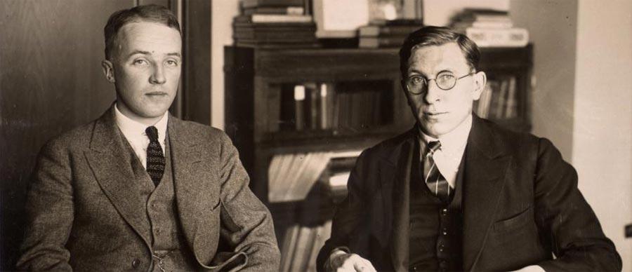 Amazing Historical Photo of C. H. Best with F. G. Banting in 1924 