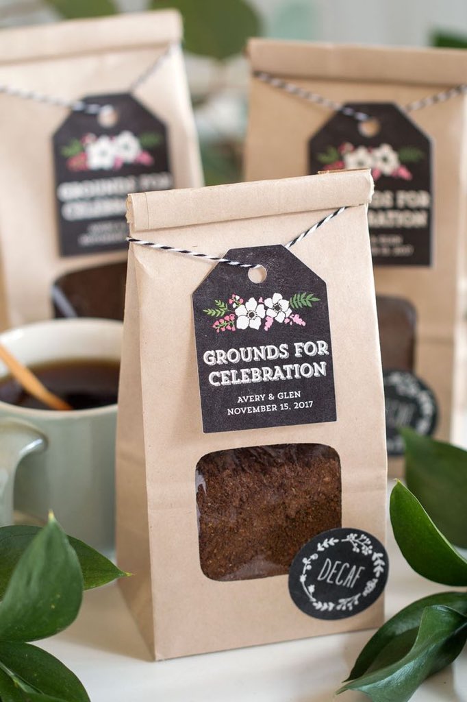 Coffee wedding favours such a fab idea #weddings #weddingfavours #coffee #freshcoffee