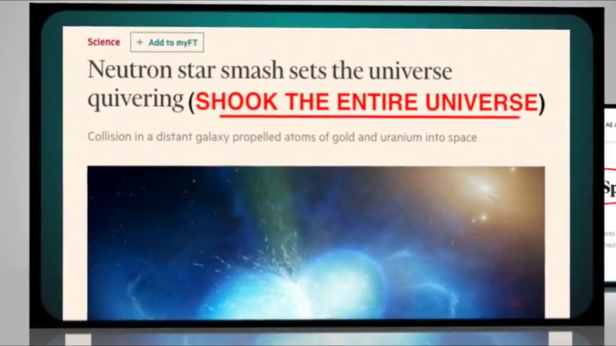 Ms_Mudeitsi's tweet photo. WITH MASSIVE POWER GIVEN TO THE MIGHTIEST PROPHET, THE #CollisionOfNeutronStars VIOLENTLY SHOOK THE UNIVERSE! https://t.co/aAUecH1Gk9