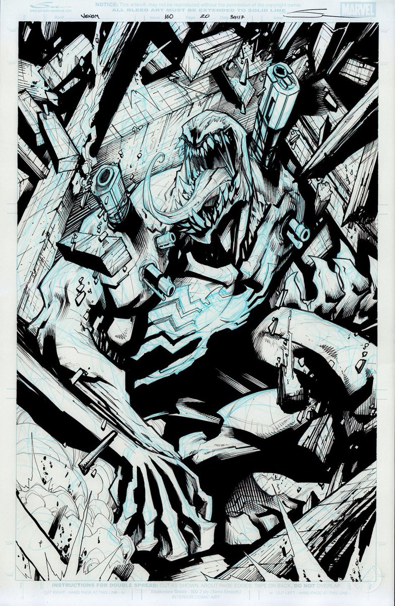 Venom #160, the original art--