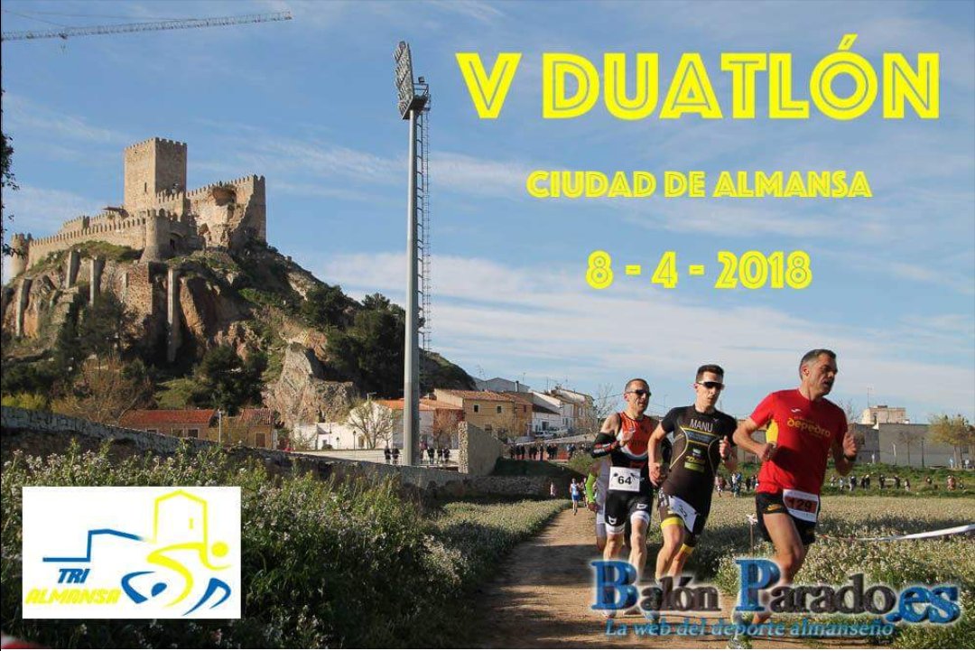 ¡¡ATENCIÓN!!
El V DUATLÓN CIUDAD DE ALMANSA y el II DUATLÓN DE MENORES ya están en marcha. Se celebrará el 8 de abril de 2018. 
¡¡CONTAMOS CONTIGO!!
