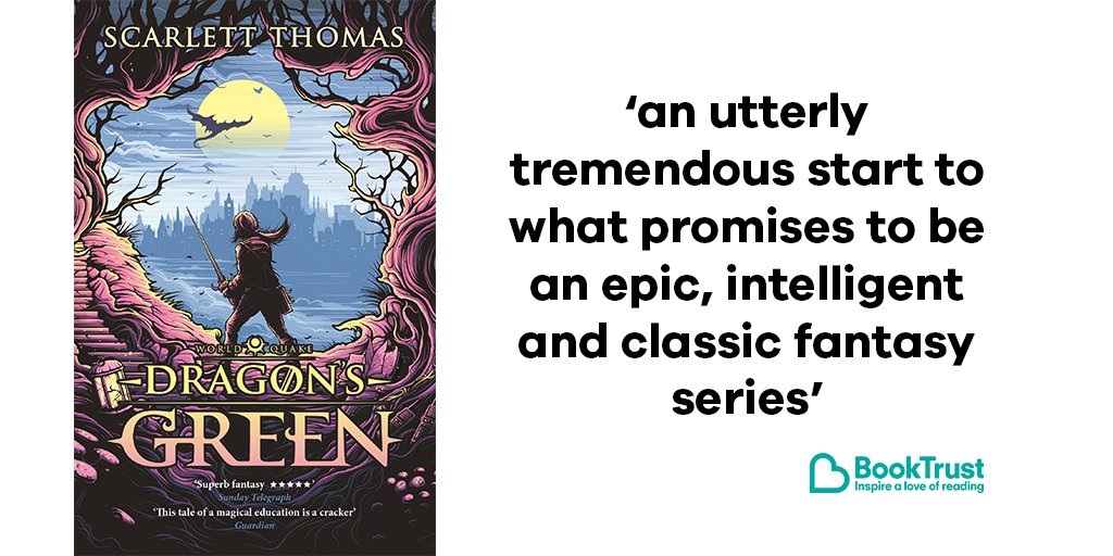 Booktrust's tweet photo. A mixture of #HisDarkMaterials, Neil Gaiman and #HarryPotter? Um, count us in! Our #BookOfTheDay is @scarthomas's fantastic #DragonsGreen: https://t.co/Nw9ByaMKq1 @canongatebooks https://t.co/nlTopbaFuF
