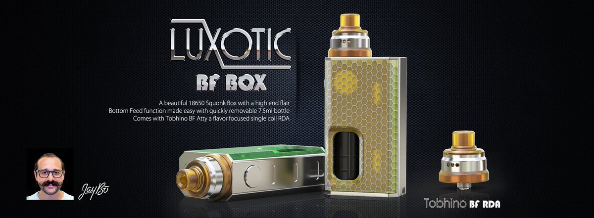 shiny_deng's tweet photo. Wismec LUXOTIC BF BOX with Tobhino BF RDA Kit 😍😍
#wismec #wismecluxotic #Luxotic #LuxoticBF #wismec #squonklife #squonk  #vapenation #vape #vapelife #vapefam #vapeon #vaping #vapor #vapedaily #vaporwave  #ecig #vaper #電子タバコ #japanvapers #vapeon #usvapor #ecig #ecigarrete https://t.co/ngrOvHAidq