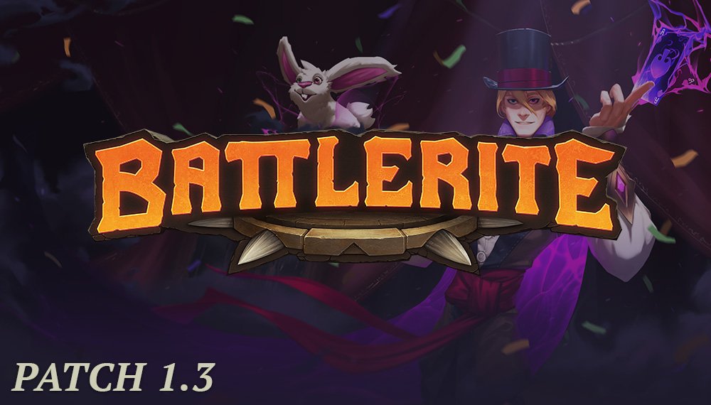 Battlerite's tweet image. We will begin patching Patch 1.3 at 8:00 UTC. Servers are scheduled to be down for 3 hours. Follow us on social media for updates. You can read the Patch Notes here:

blog.battlerite.com/patch-1-3/