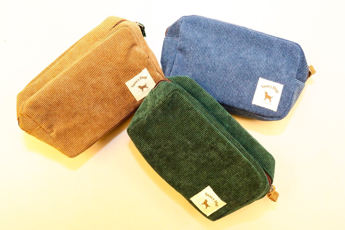 saucy dog コーデュロイポーチ Saucy Dog》 🐕ポケット付き