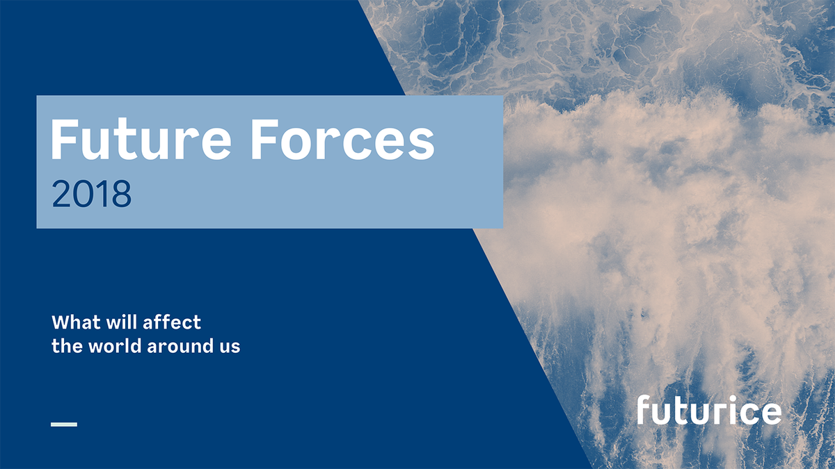 futurice's tweet photo. Our annual look into the most impactful upcoming trends has been published. Download the Future Forces 2018 report now! https://t.co/bzCSe8hiV6 #FuturiceForces #trends https://t.co/4PO7ejgTyX