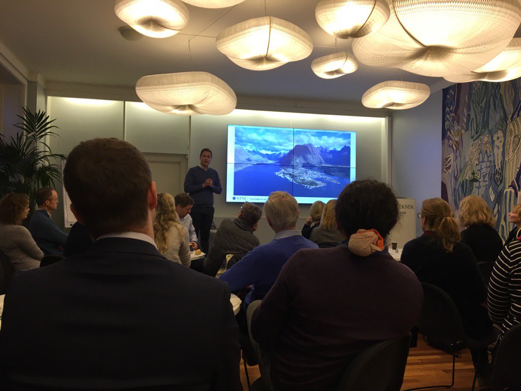 #klimafestivalen første arrangement på @polyteknisk Bærekraft og innovasjon i aquakulturen @Vildasen @NYNU #SDGs