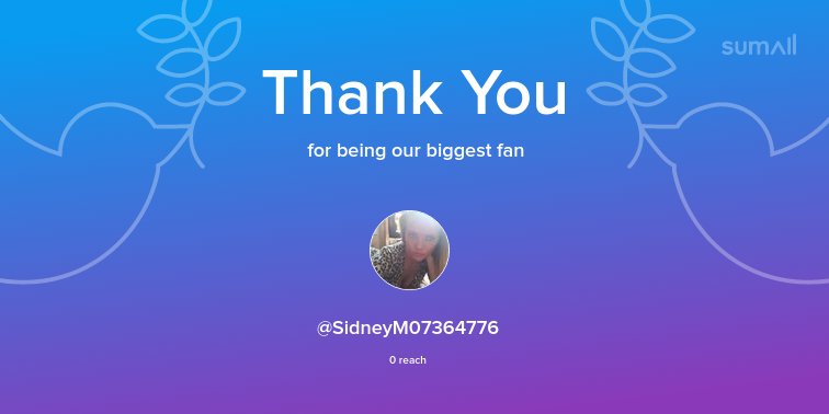 Booden's tweet photo. Our biggest fans this week: @SidneyM07364776. Thank you! via https://t.co/OyWJ9zL9AT https://t.co/BFJwSfLUSG