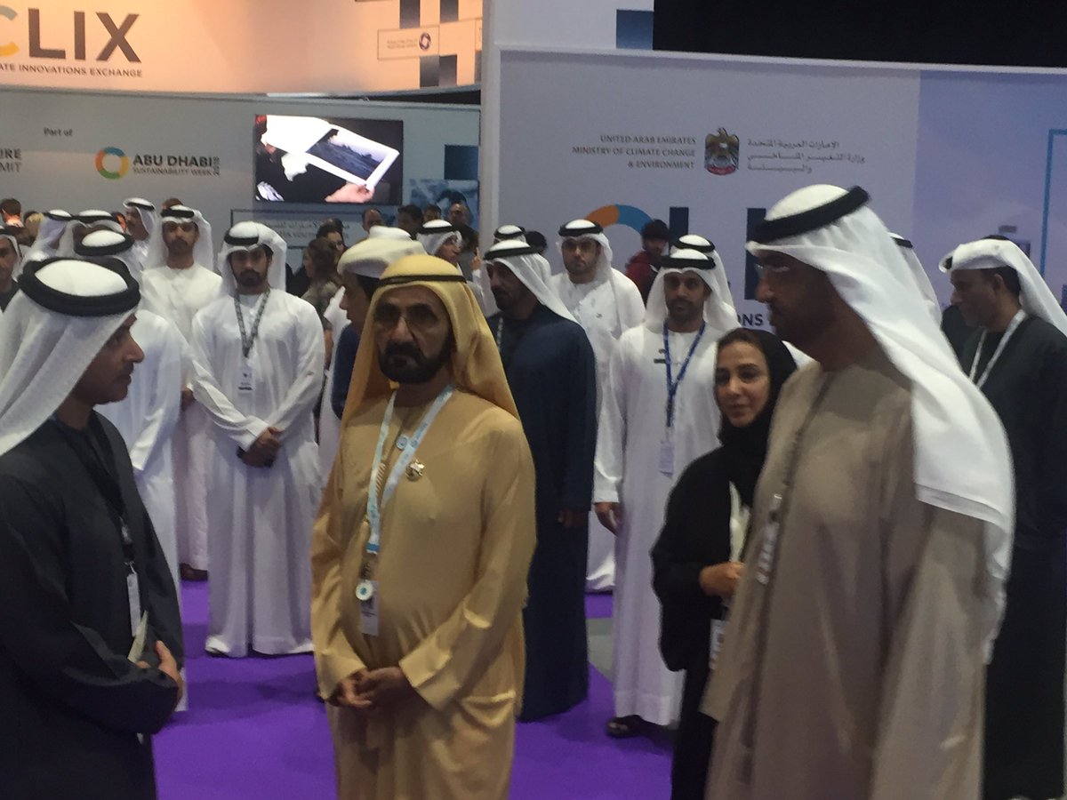 yhamdym's tweet photo. @HHShkMohd at the World Future Energy Summit #wfes2018 #WFES #AbuDhabiSustainabilityWeek https://t.co/6G4WriX67D