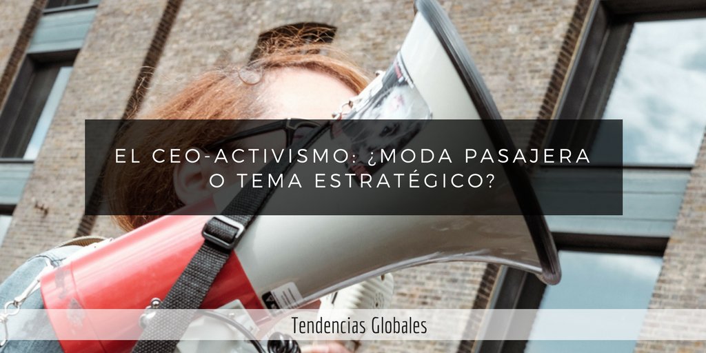 ThinkingHeads's tweet image. Empleados y consumidores están reclamando un papel más activo del #CEO ¿cómo gestionar este nuevo rol en el debate público? 👉bit.ly/TG_CEOactivismo #THTrends #CEOpositioning #líderes #posicionamiento