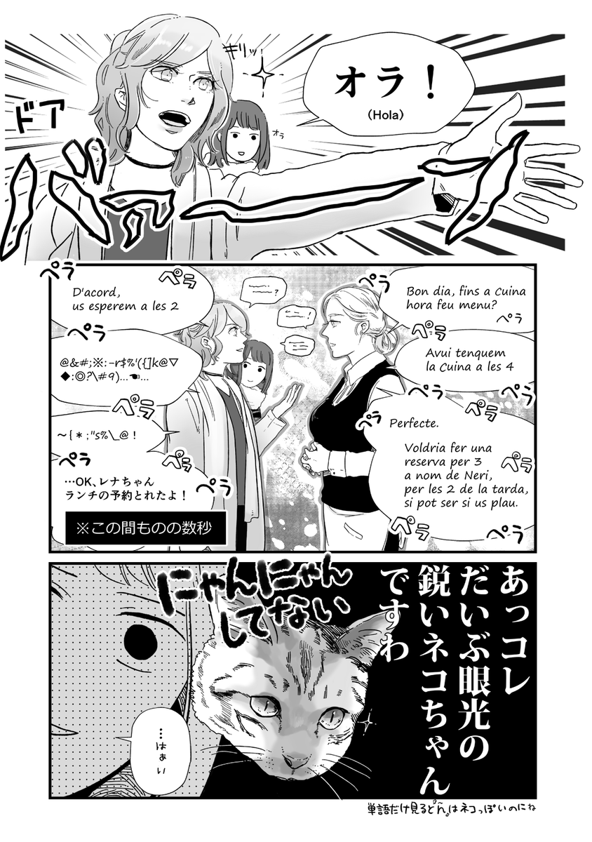 野宮レナ 新刊 トルコの人がみんな親切だった話 発売中です Pa Twitter スペイン語とカタルーニャ語の音はカッコイイなって思ったちょっとしたはなしです 日本語を話すネリちゃんはほんわり可愛いけれどもカタルーニャ語 とスペイン語 を話すネリちゃんは