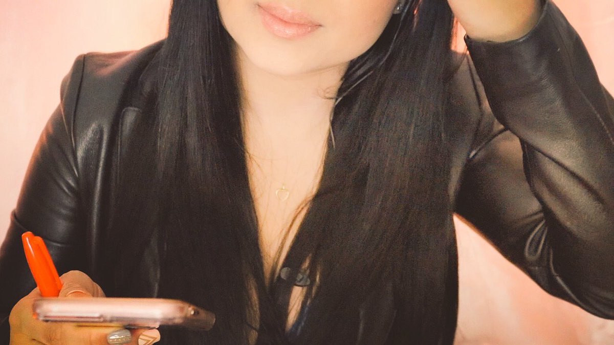 ChristiannaASMR's tweet photo. ✨Finished filming my next two video uploads. I feel sooooo ready to edit but I must fight the urge and get some rest. 😴✨#papersorting #papertearing #playingwithpaper #kissingpaper #asmrwords #jeanscratching #leatherjacketscratching #leatherscratching #asmrwriting #asmr https://t.co/LNFb8m5GAj