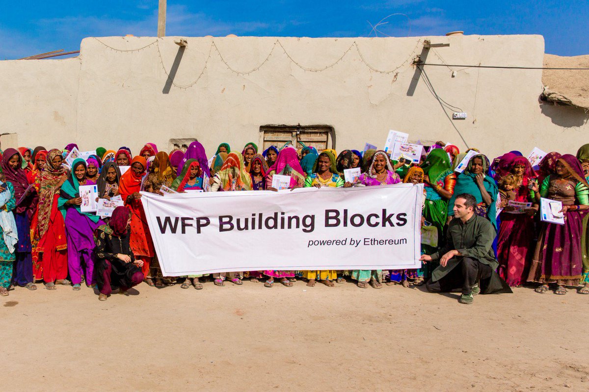 Building Blocks, an auspicious initiative of the <a href="/WFP/">World Food Programme</a>: "WFP is now running a full-scale pilot in Azraq #refugee camp in Jordan. At present, more than 10,000 Syrian refugees redeem their cash transfers on the #blockchain-based system." 

Learn more: insight.wfp.org/what-is-blockc…