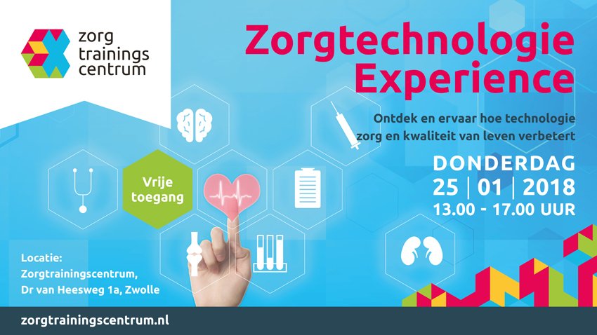 Gezondheidszorg innoveert razendsnel #Zorgtechnologie Experience  dag op donderdag 25 januari aan de Dr. Van Heesweg 1A in #Zwolle. <a href="/WeblogZwolle/">Weblog Zwolle</a>  <a href="/zwolledoet/">ZwolleDoet!</a>  <a href="/ZwolleNu_nieuws/">ZwolleNu</a> bit.ly/2DkEQbJ