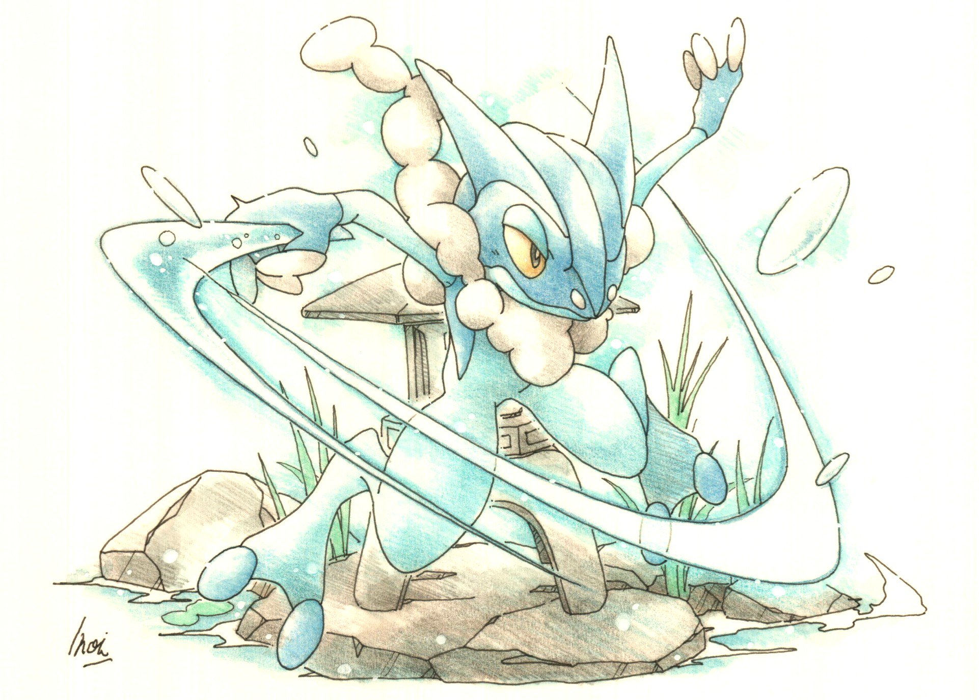 Inori 今日のポケモン図鑑 ｎｏ ６３３ ゲコガシラの いあいぎり T Co 3nrnqy6bci Twitter