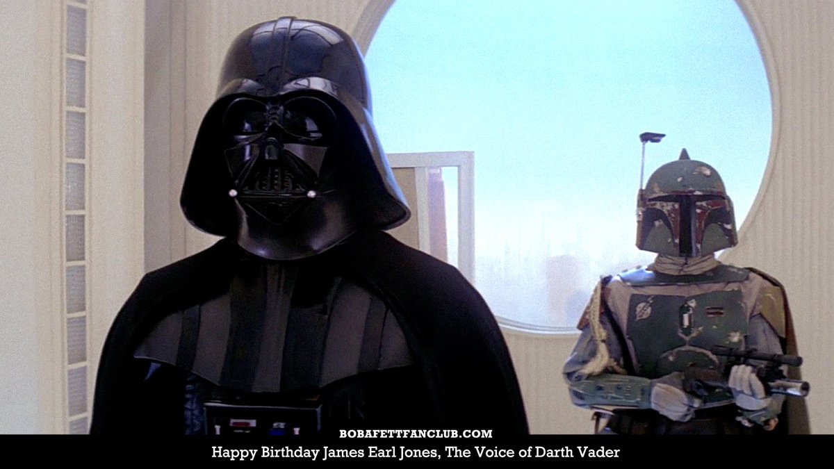 bobafettfanclub's tweet image. Happy birthday James Earl Jones, the voice of #DarthVader!

Born on this day in 1931, he turns 87 today.

#HelmetNod