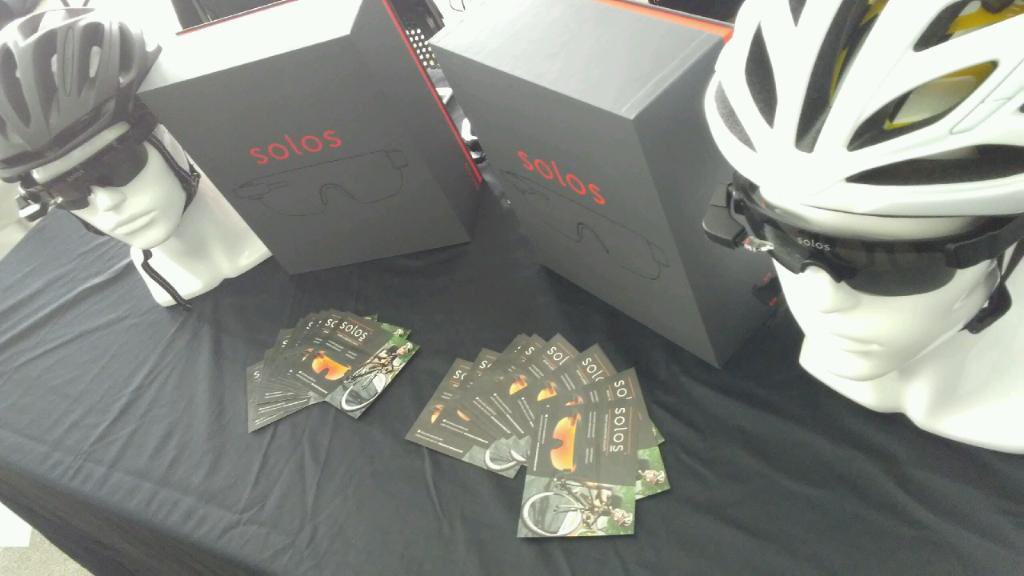 SolosWearables's tweet photo. Day 2 at @ARinACTION . Stop by the #Solos table for live demos and more! #ARinActionMIT https://t.co/FZUpBrGaMZ