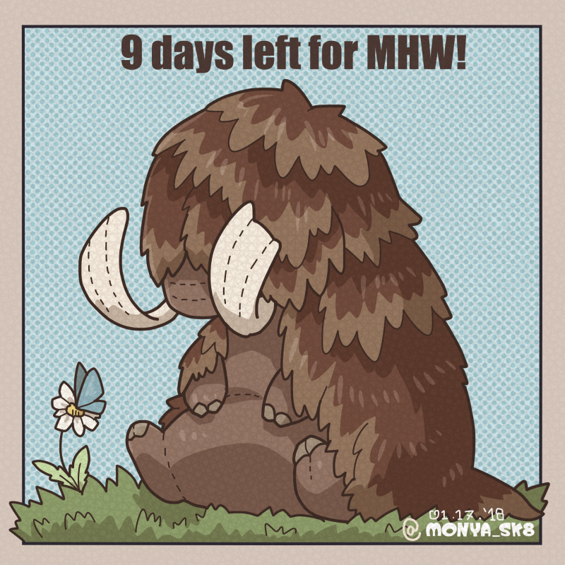 もにゃ あと２日 2 Days Left 古龍渡り イメージ Mhwカウントダウン