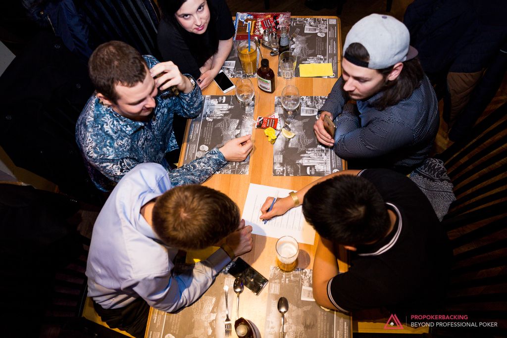 ProPokerBacking's tweet photo. Guys playing a quiz about PPB on our annual xmas party ;)

Watch the highlight video: https://t.co/kzhT0Sgbj8

#teamPPB #propokerbacking #pokerlife #onlinepoker #PPBxmas2017 https://t.co/5wngMQFVux