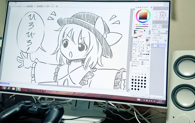 モニター新調しました!('ω') 