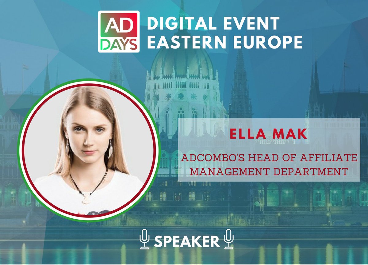 addays_events's tweet photo. Meet our next wonder speaker - Ella Mak !  As AdCombo's head of affiliate management department Ella is highly experienced professional. She will cover one of the hottest topics - "How to Reach Affiliate Success. Working alone vs employing personnel: pros and cons"👍 https://t.co/PE0uUSyDaS