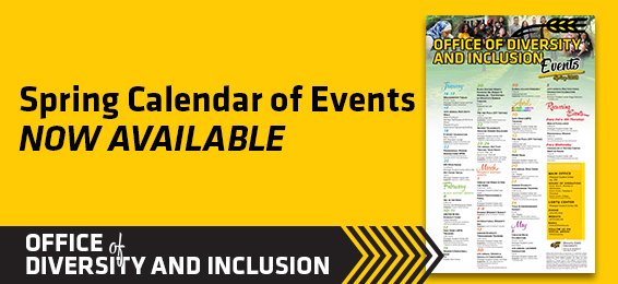 ShockersFirst's tweet image. Our Spring 2018 Calendar of Events are now available for pick up at the front reception area in Rhatigan Student Center 208! Stop by during our business hours and get your calendar today! #WSUDIVERSITY