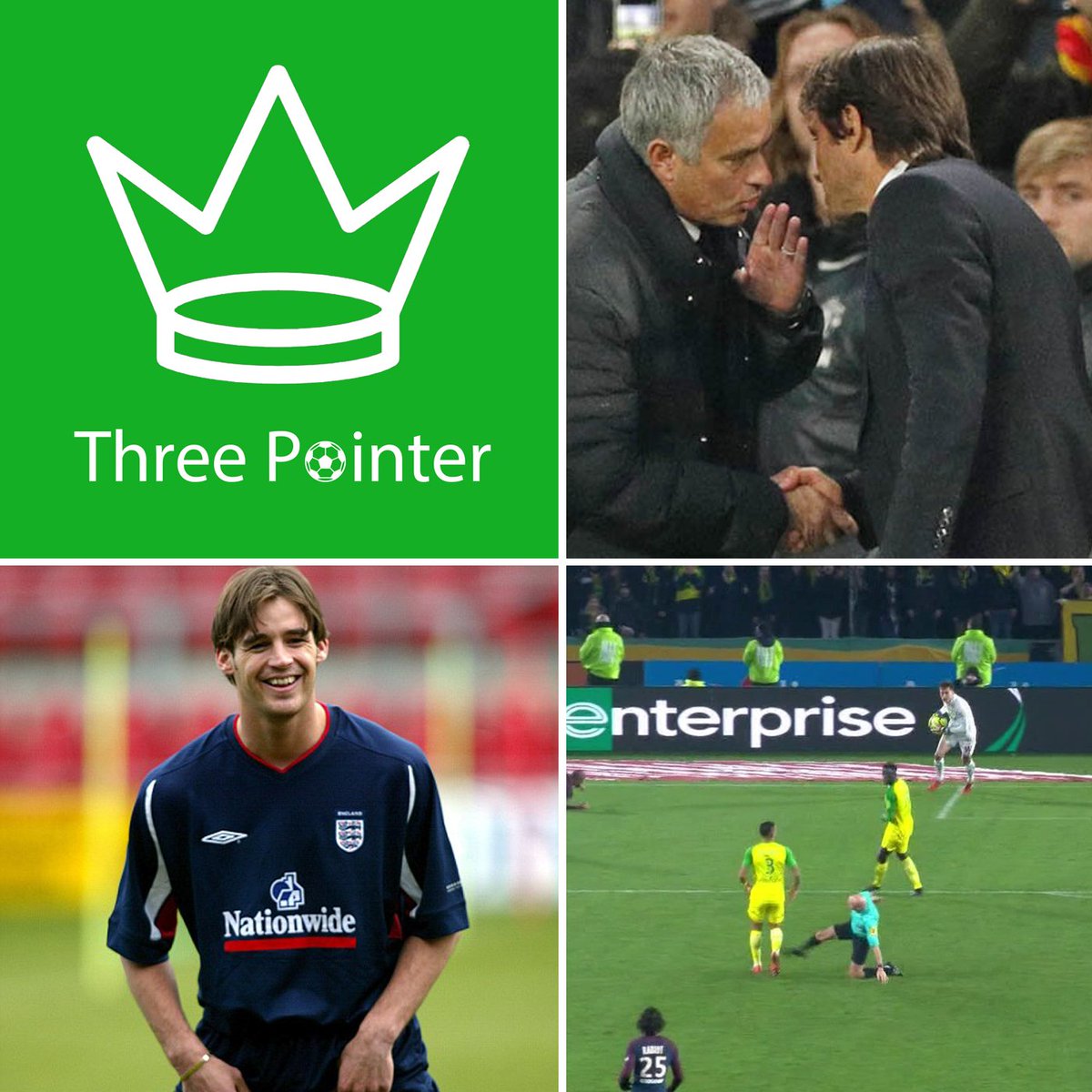 GGbarno's tweet photo. Episode 4 of our footie podcast #TheThreePointer is now available. We talk the latest hot topics, dish out some red cards and challenge you to beat us at 'Who Am Ry?' Listen and enjoy. Feedback welcome https://t.co/XxuVoowDKw @rogersreviews @RyanSketch https://t.co/hftS2rAqmA