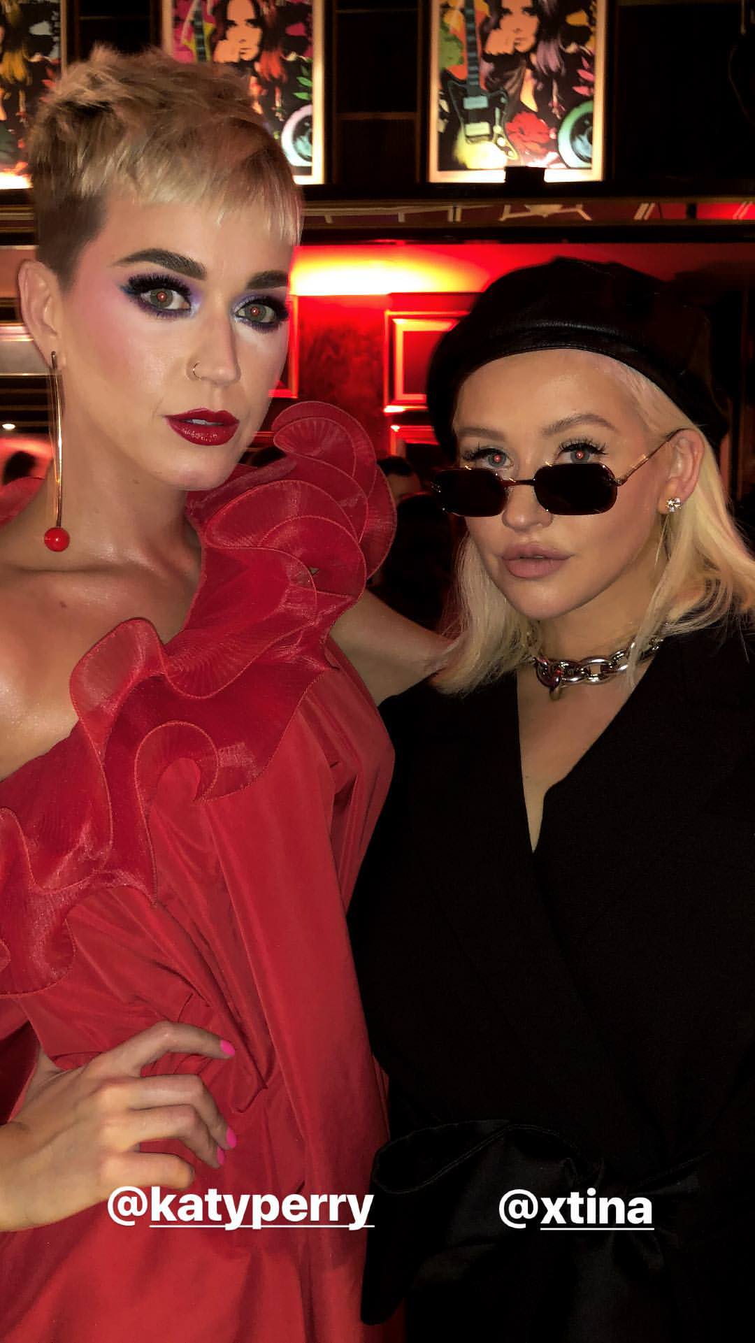 Pop Crave on X: Christina Aguilera and Katy Perry together at Stella  McCartneys Autumn Collection Launch Party. t.coyPBuH1vpX6  X