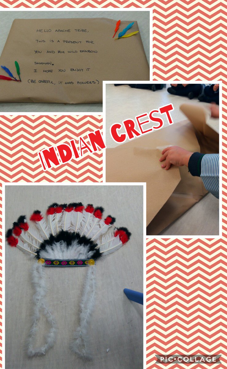 TeacherRociHBST's tweet photo. We've got an Indian crest today! What a surprise!!! #indianproject #4yrs @HBSTORREJON https://t.co/q3kBY4XQ7H