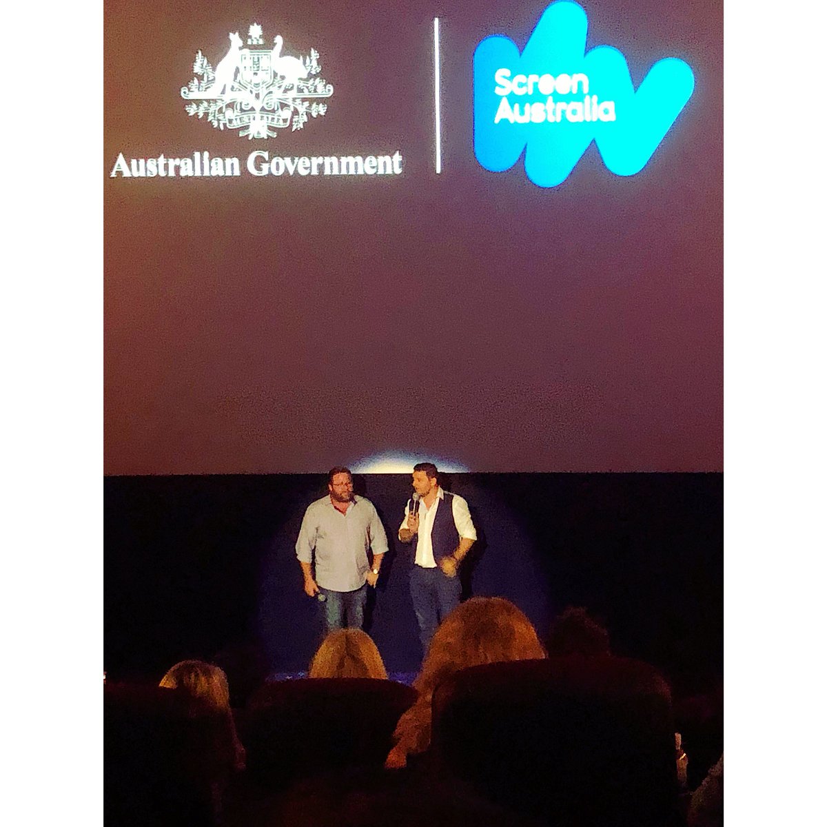 BenFromBrisbane's tweet photo. This vegetarian is (honestly) thrilled to be at the special screening of @thebbqmovie with @ShaneJacobson @manufeildel @MagdaSzubanski &amp; @julia_zemiro  - followed by a Q &amp; A 🥩#TheBBQmovie https://t.co/gCRYtlS5dE