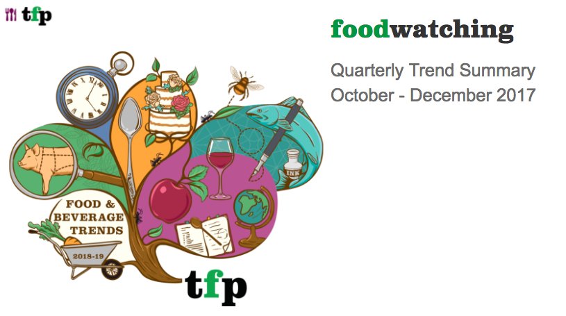 thefoodpeople's tweet photo. Our final quarterly reports of 2017 have been published, across #foodwatching, #drinkswatching and #healthwatching. Find out what has stuck on our radar from October to December.
π https://t.co/25X5H9Rhkj https://t.co/C15w0lSJSS