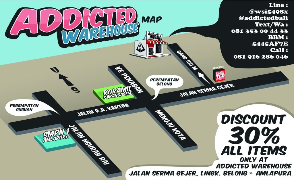addictedinv's tweet image. Meskipun cuaca hujan , Addicted Store tetap buka ayo mampir banyak product terbaru dr brand lokal bali.