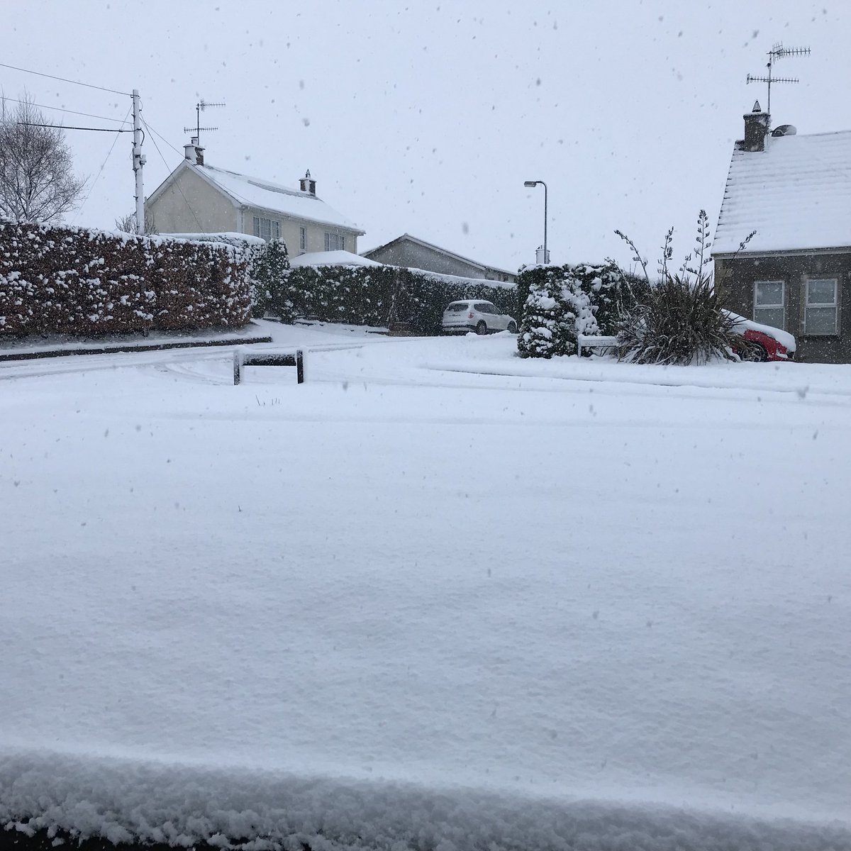 mcq_claire's tweet photo. The joys .... #SnowNI https://t.co/bjxMOvBtxk