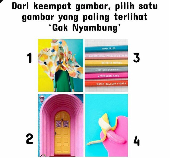 WorldOf_RPs's tweet photo. #WTime
11. Pilih 1 dari ke 4 gambar di bawah ini yang paling terilhat ga nyambung https://t.co/rJqotVw7mi