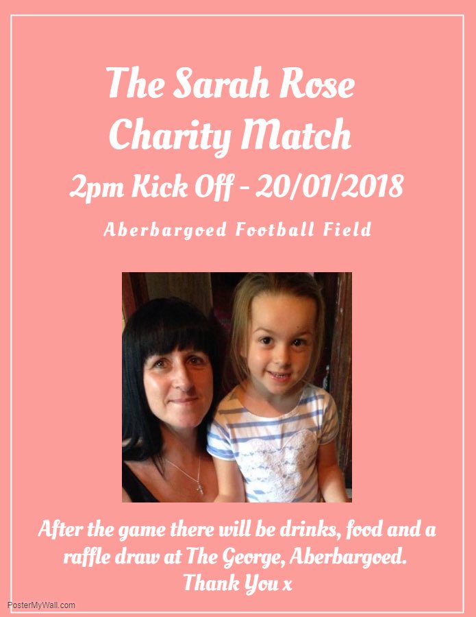 AberbargoedTown's tweet photo. *UPDATE*

We have changed the venue of his weekends match to Aberbargoed Football Field.

The support shown so far has been absolutely phenomenal and we can’t thank you all enough. It really does show how popular Sarah was with us all.

Thanks again for your support. 

❤️🧡❤️ https://t.co/iNYPyklkiP