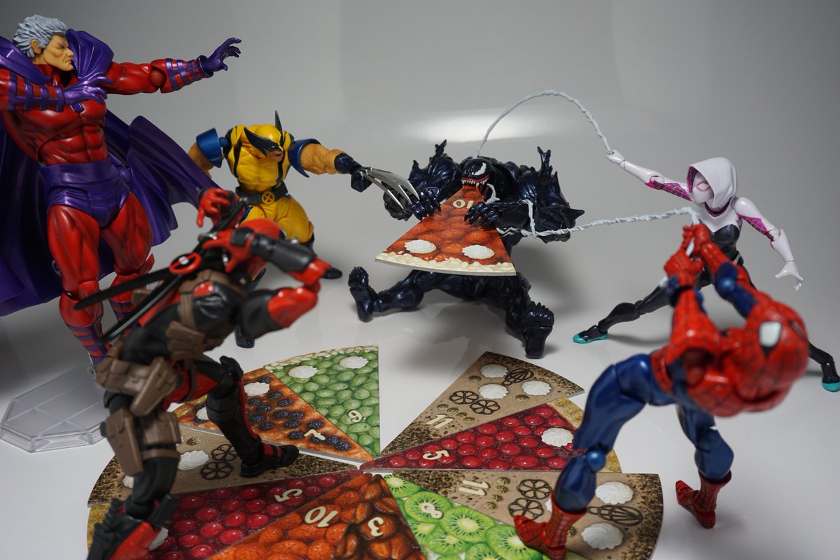 DinTyphoon's tweet photo. #Magneto #SpiderGwen #Deadpool #Spiderman #Wolverine #Venom #Revoltech #海洋堂 #aberbittemitsahne #pieceocake https://t.co/aCuNQPyLrD