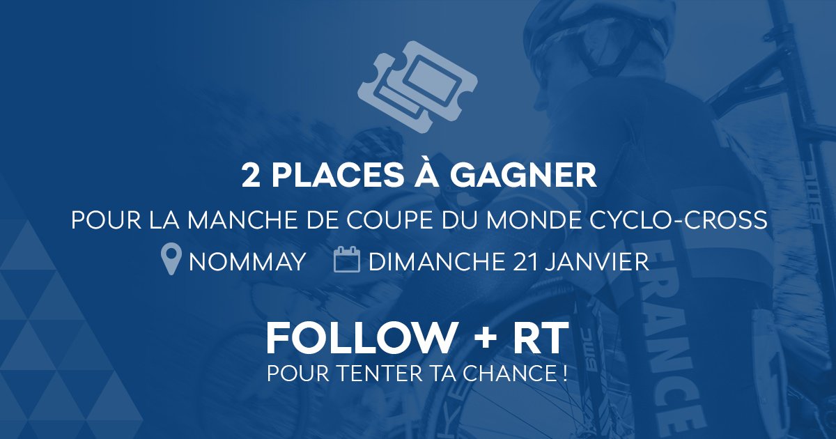🎁 Tentez de gagner 2 entrées pour encourager la #ReleveFFCSkoda sur la Coupe du monde de cyclo-cross à Nommay ! 🇫🇷

👉 RT + Follow @ReleveFFCSkoda

#TelenetUCICXWC