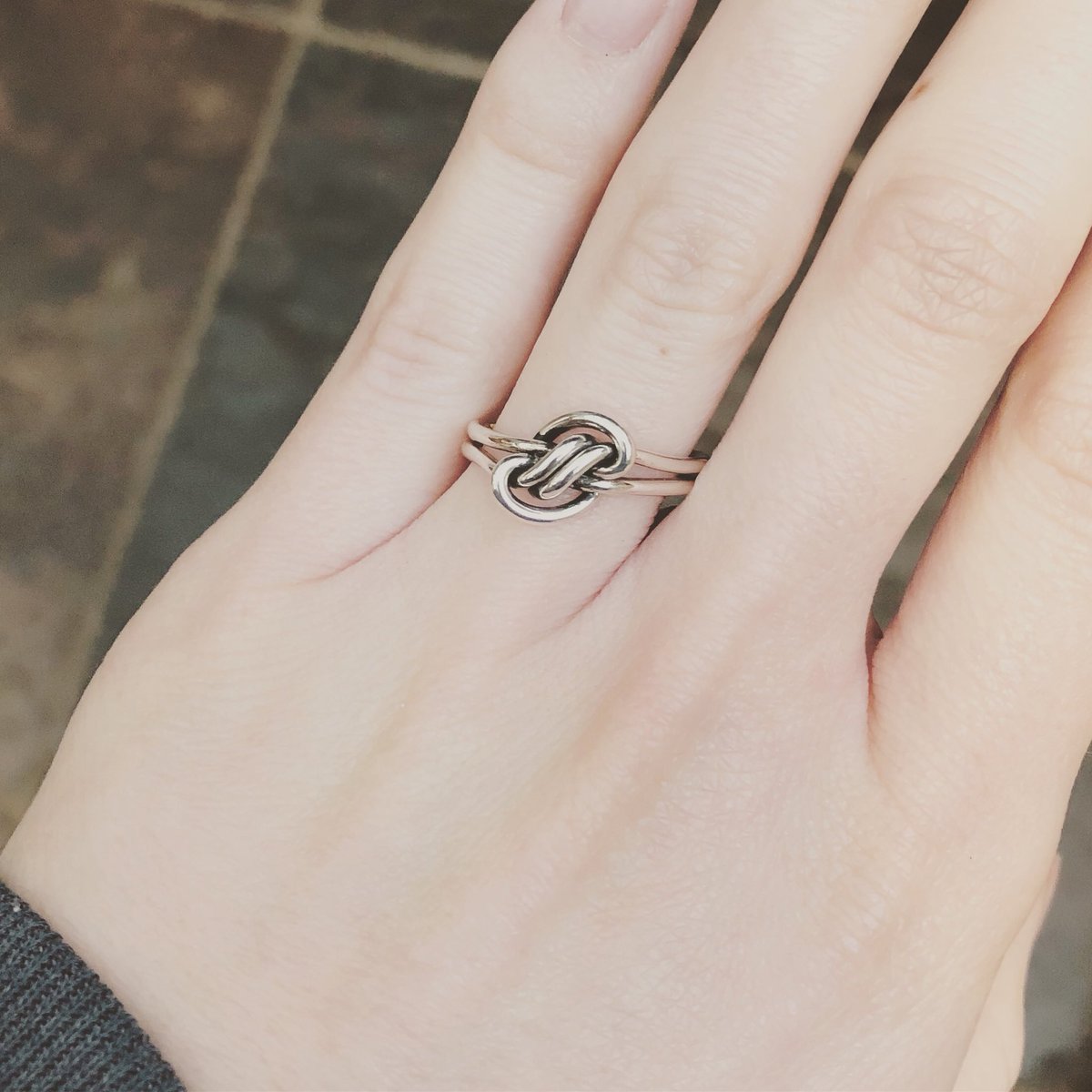 A little twist on the “knot ring”. All handmade here! #jewellery #wemakejewellery #tenterdentown #tenterden #silver #knotring